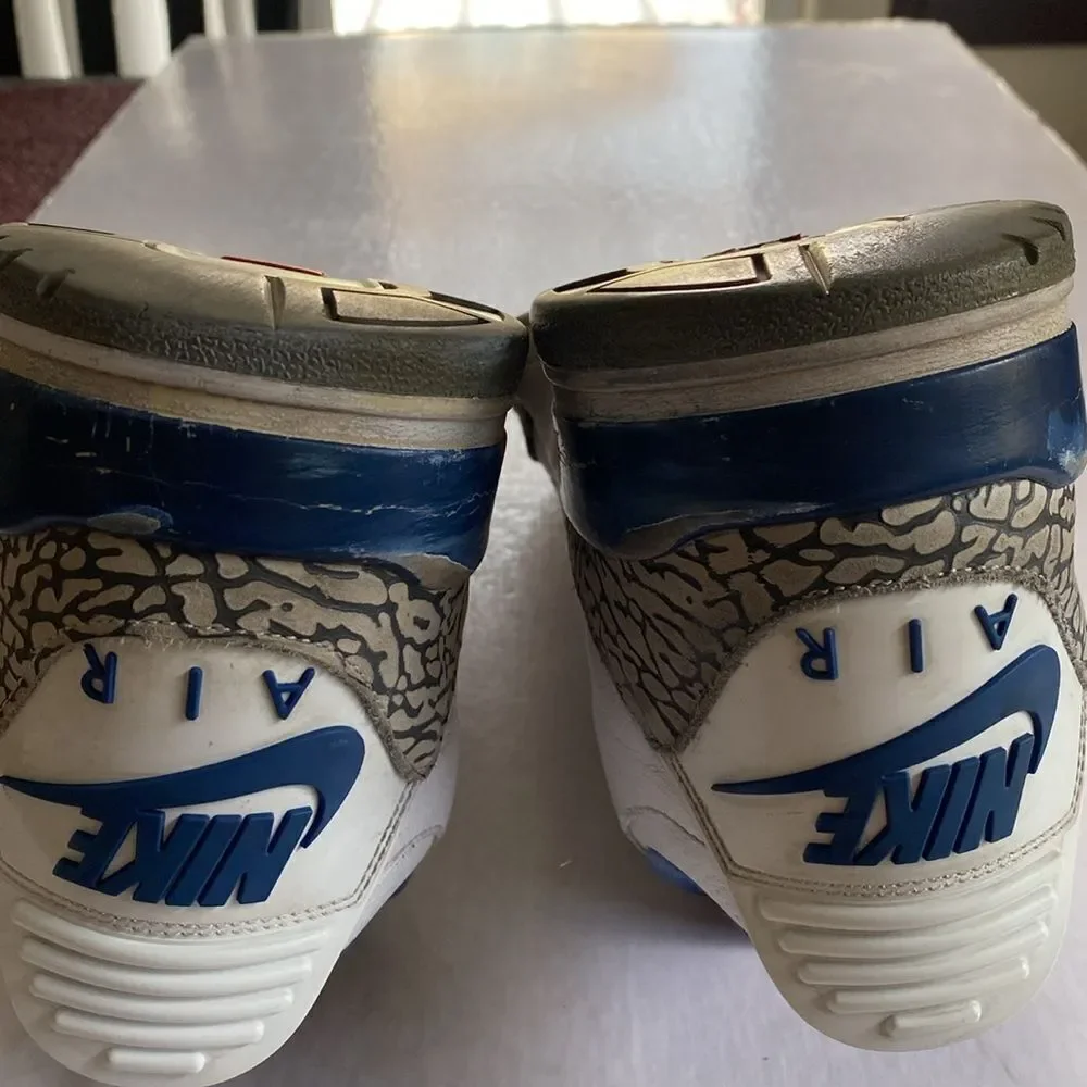 JORDAN 3 Retro OG Mid True Blue Men’s Shoes 2016 # 854263-106 Size 12
